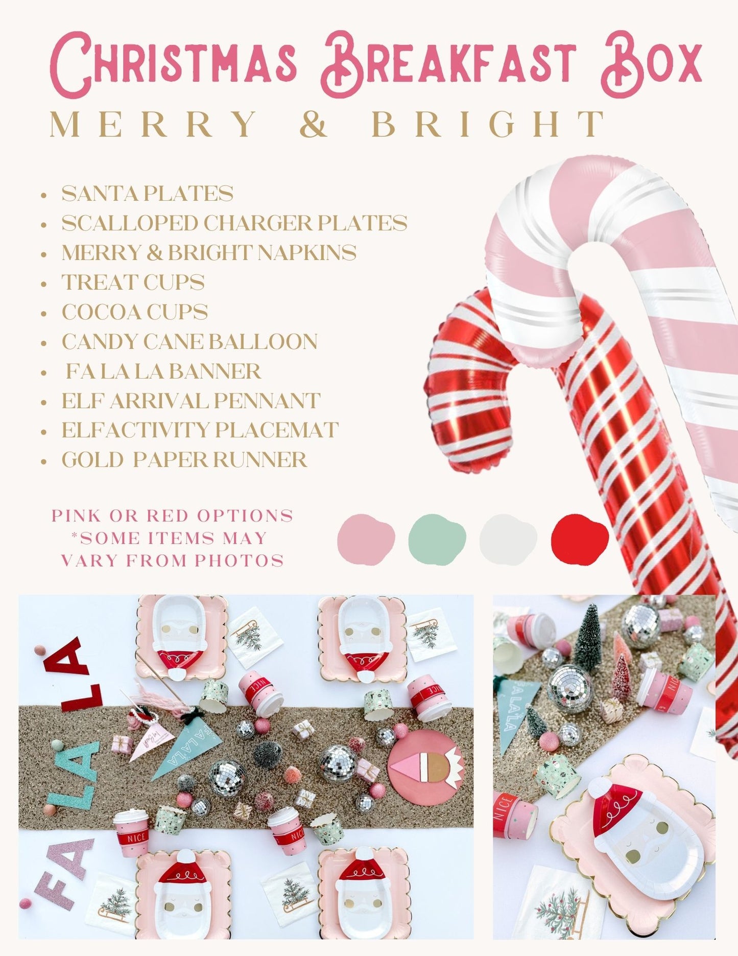 Merry & Bright Pink Christmas | Christmas Party Box