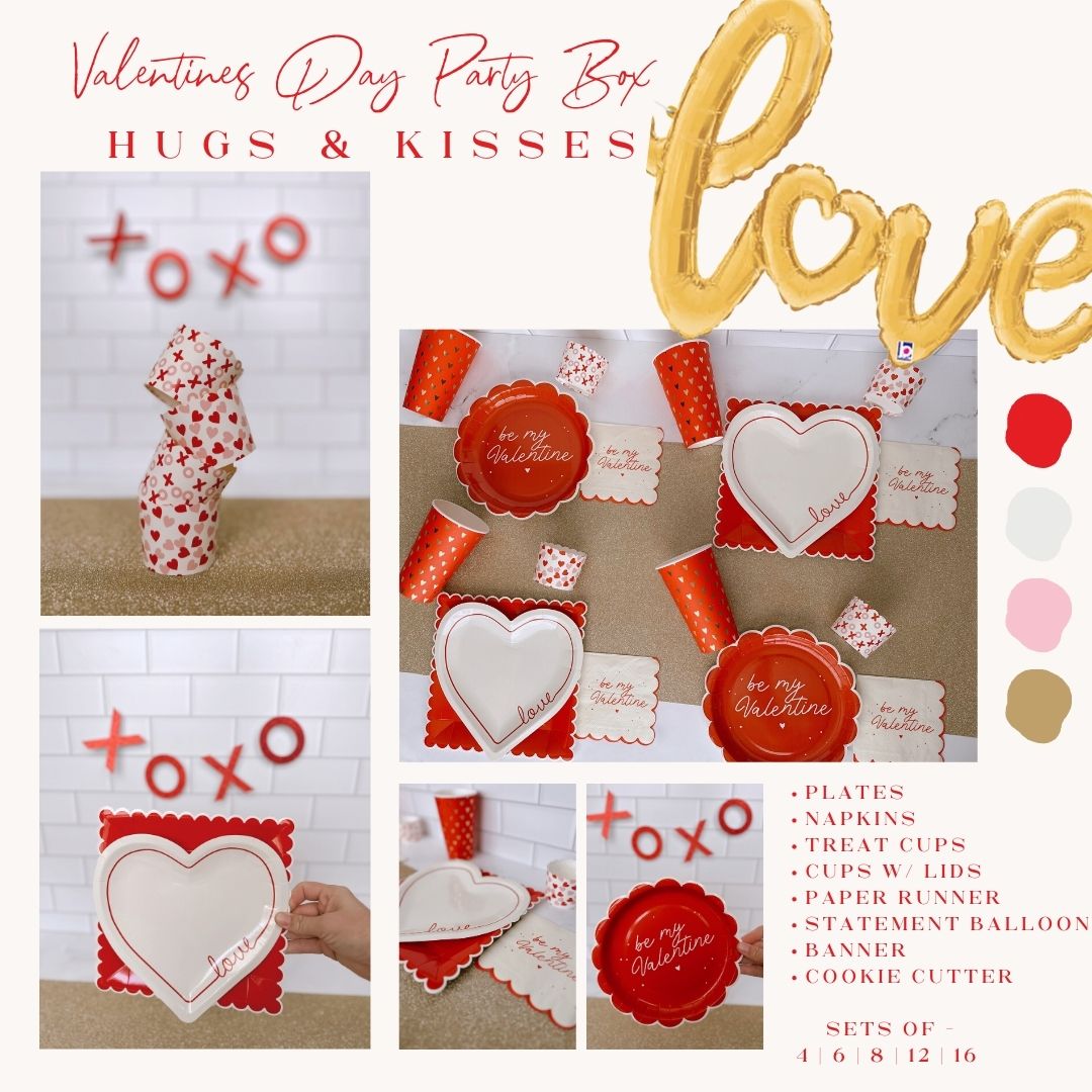 Hugs & Kisses Valentines Party Box