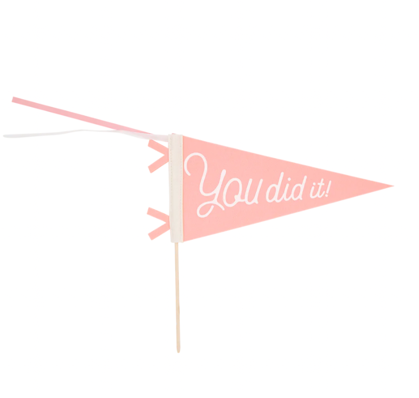 PINK YOU DID IT FELT PENNANT BANNER