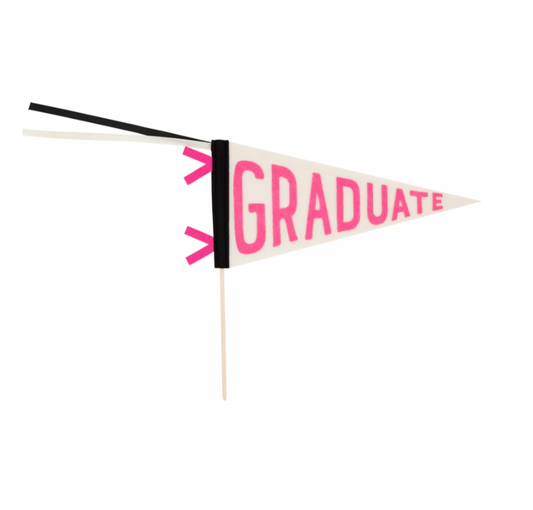 Pink Graduate Flag