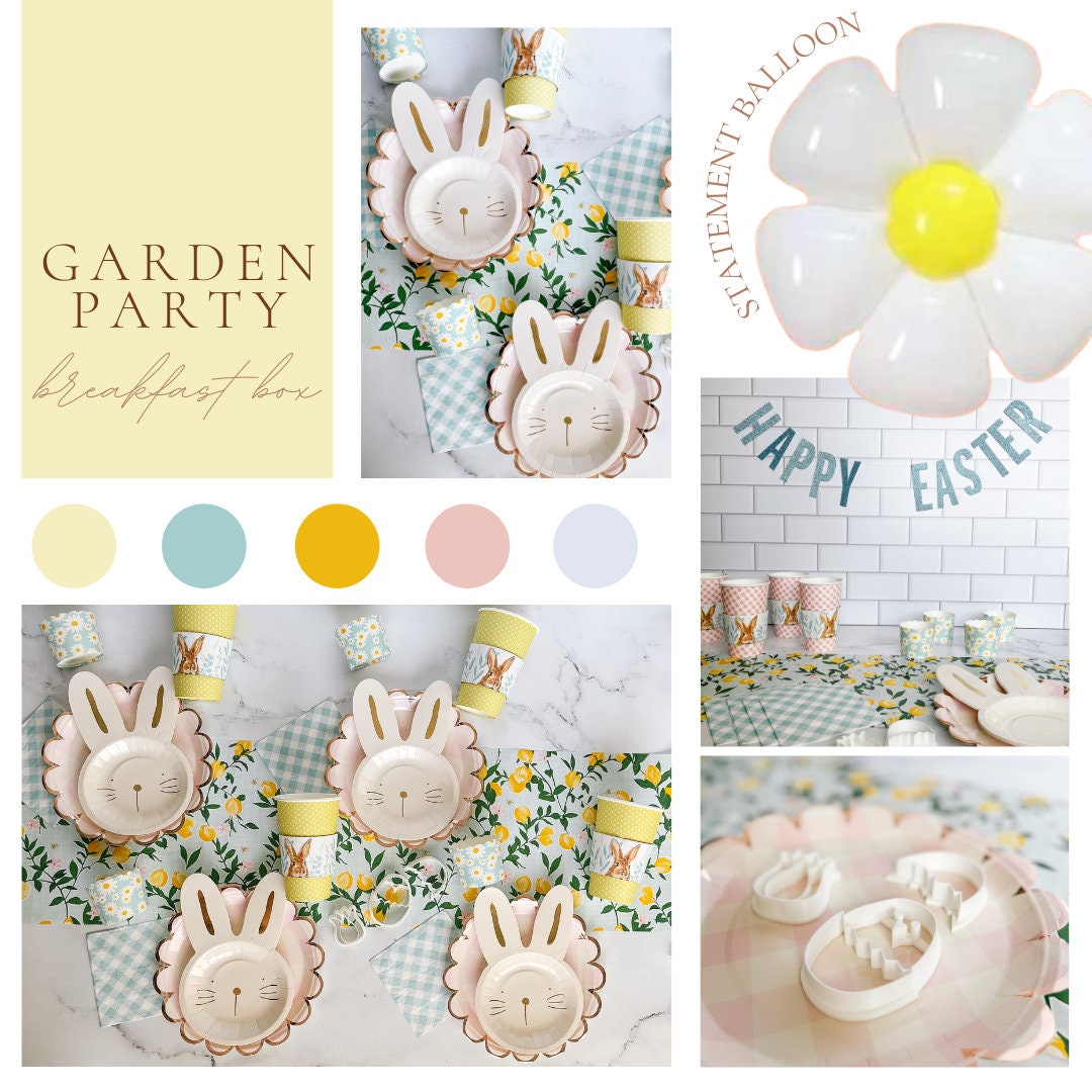 Garden Party Breakfast Box | Easter Party Box | Easter Bunny Themed Party