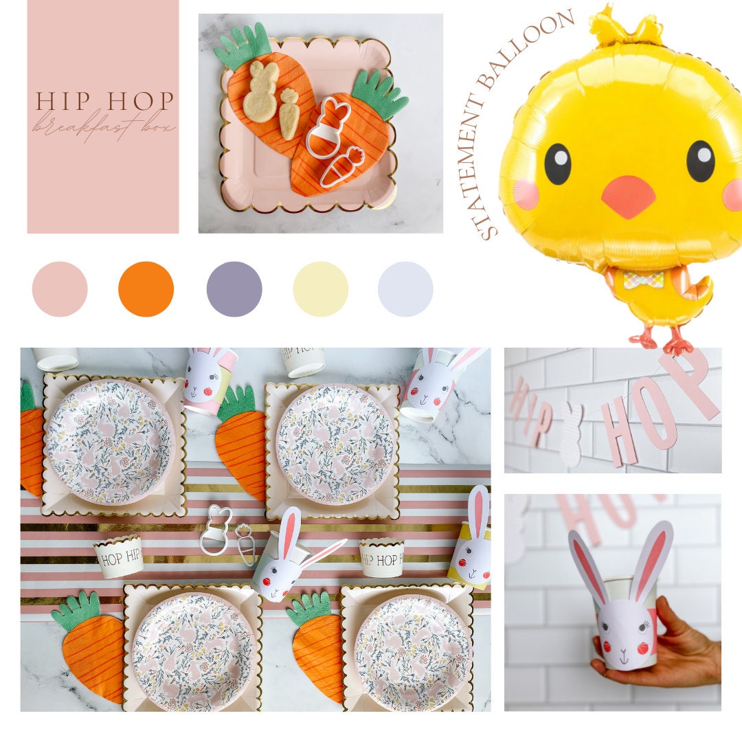 HIP HOP Breakfast Box | Easter Party Box | Easter Bunny Themed Party